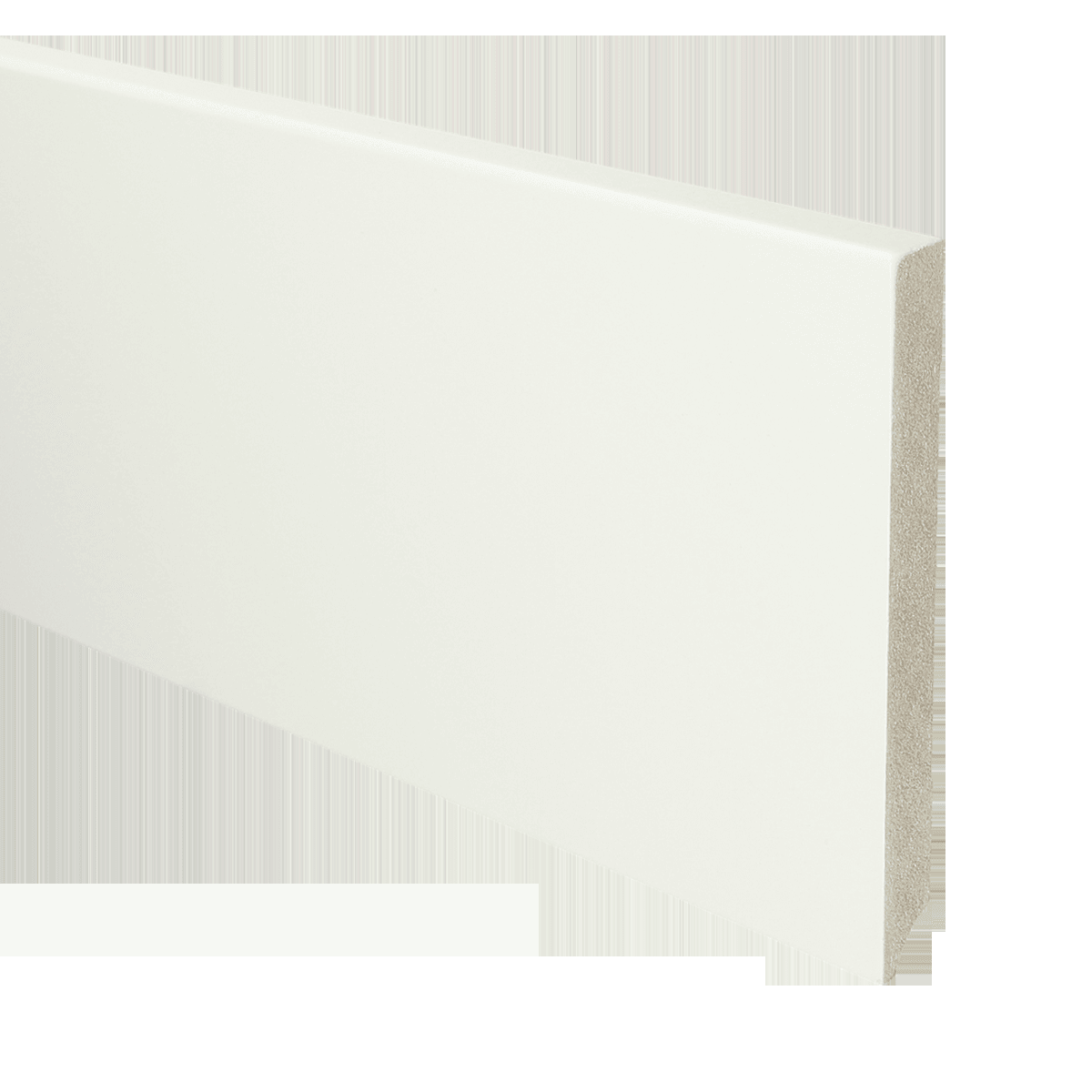 MDF Moderne plint 150x15 verkeerswit voorgelakt RAL 9016