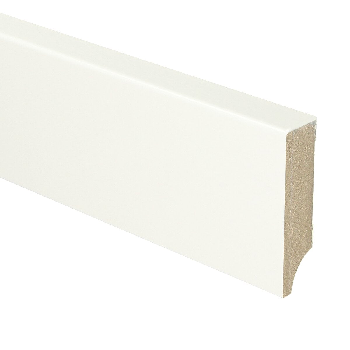 MDF Moderne plint 70x18 voorgelakt RAL 9016
