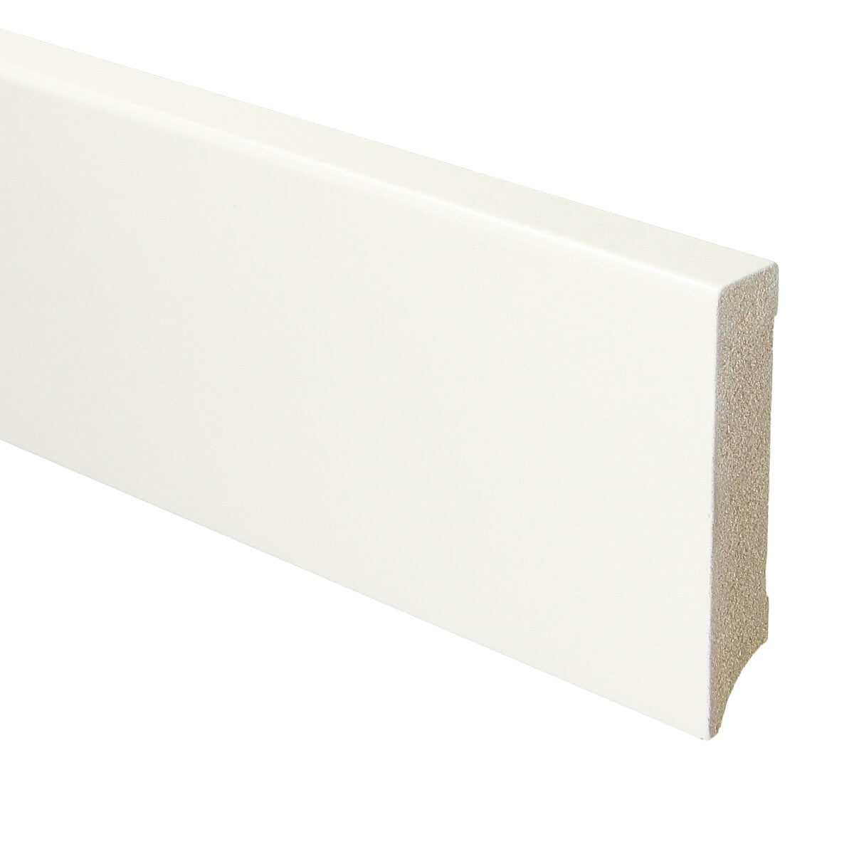 MDF Moderne plint 90x18 voorgelakt RAL 9016