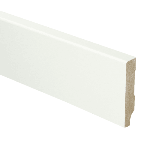 MDF Moderne plint 55x12 voorgelakt RAL 9016