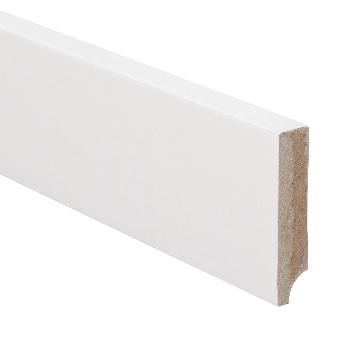 MDF Moderne plint 55x12mm gegrond