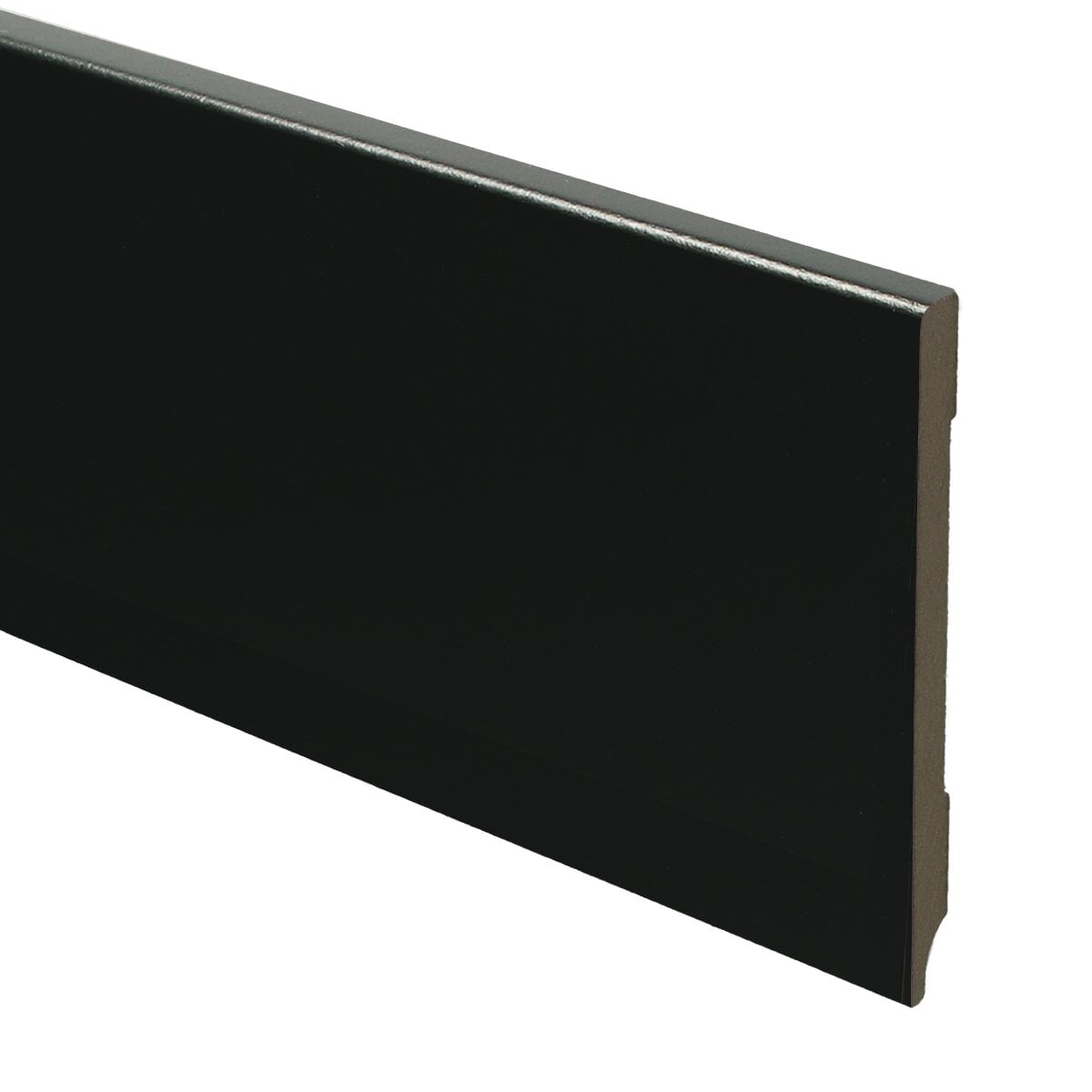 MDF Moderne plint 120x9 voorgelakt RAL 9005
