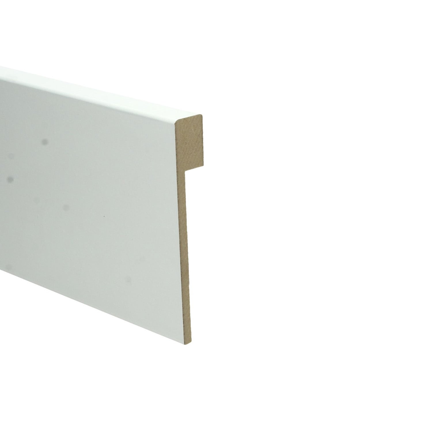 MDF Renovatieplint modern 120x18 voorgel. RAL 9010 ljim vloeren