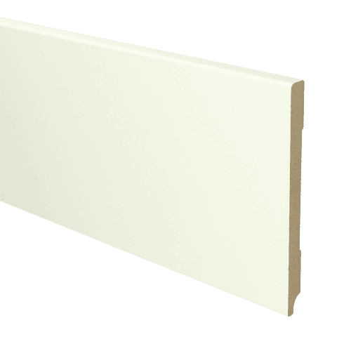 MDF Moderne plint 150x12 wit voorgelakt RAL 9010