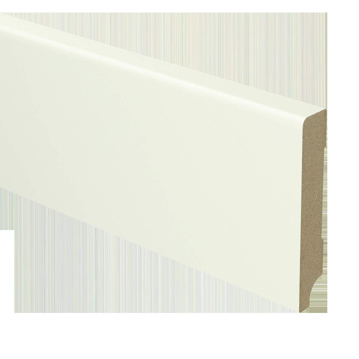 MDF Moderne plint 90x15 wit voorgelakt RAL 9010