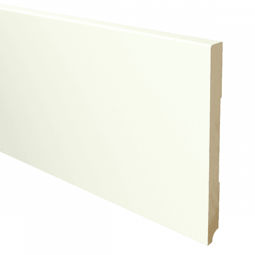 MDF Moderne plint 190x15 wit voorgelakt RAL 9010