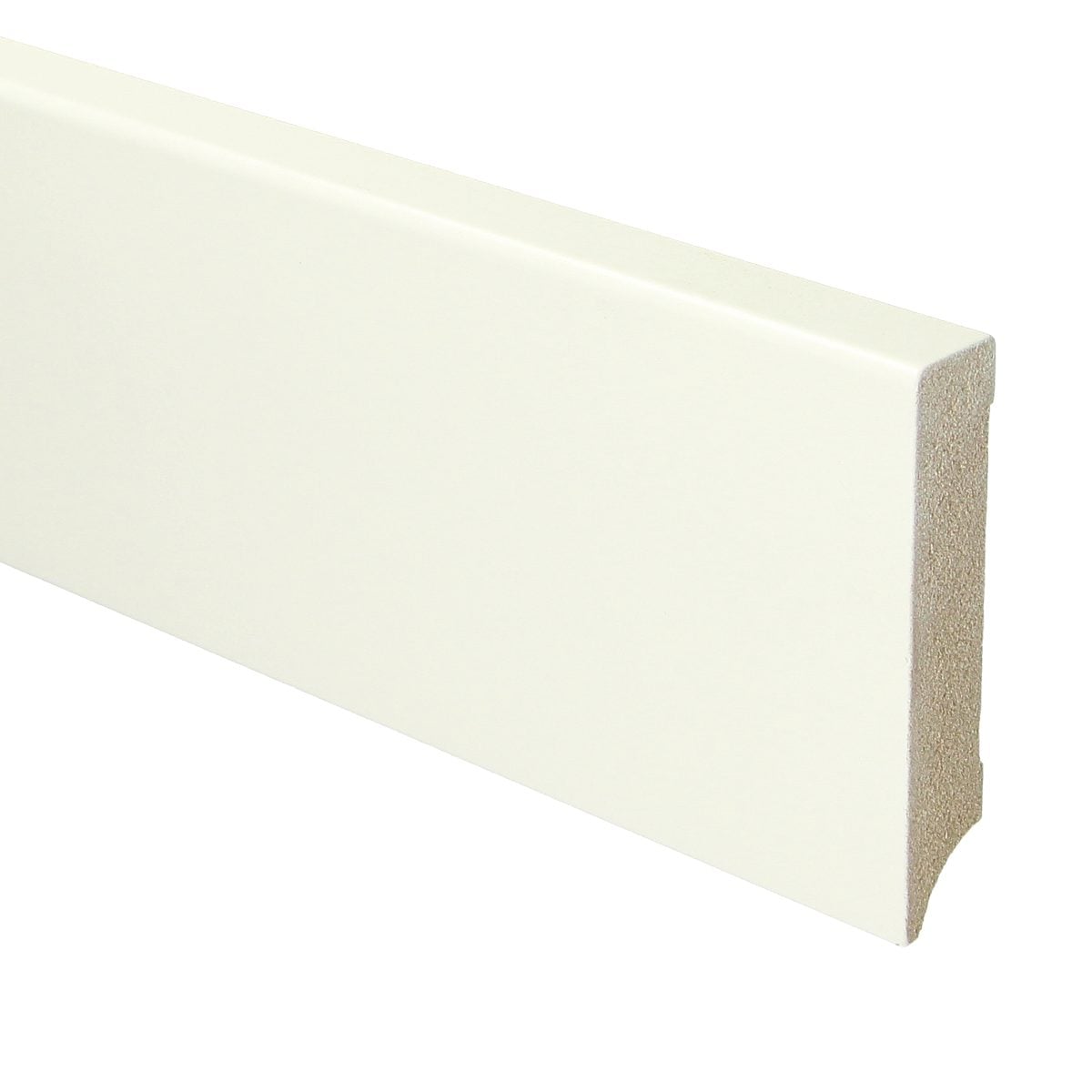 MDF Moderne plint 90x18 wit voorgelakt RAL 9010
