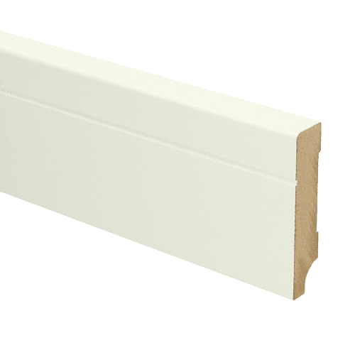 MDF Tijdloze plint 70x15 wit voorgelakt RAL 9010