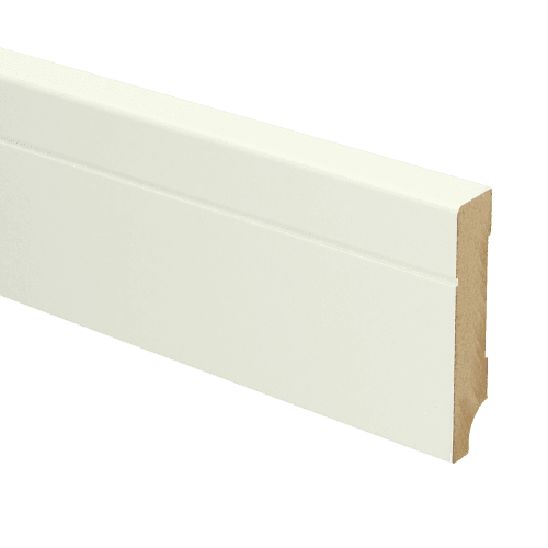 MDF Tijdloze plint 70x12 wit voorgelakt RAL 9010