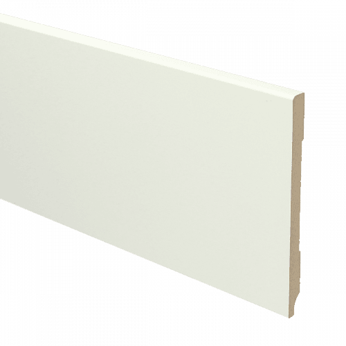 MDF Moderne plint 120x9 wit voorgelakt RAL 9010