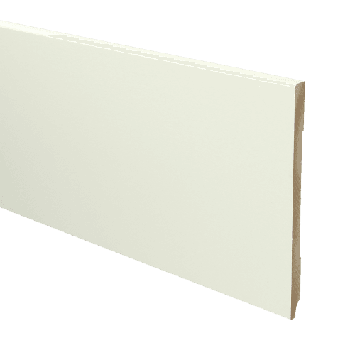 MDF Moderne plint 150x9 wit voorgelakt RAL 9010