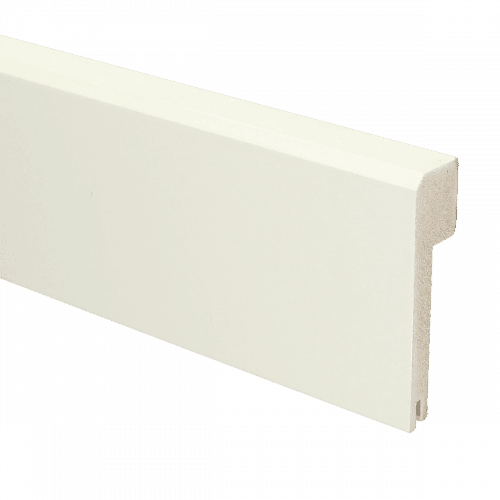 MDF Renovatieplint Klassiek 85x22 RAL 9010+uitsp. 2,4m