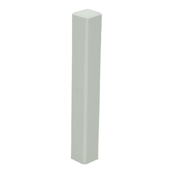 Hoek/eindstuk t.b.v. MDF plint 120x15 wit RAL 9010