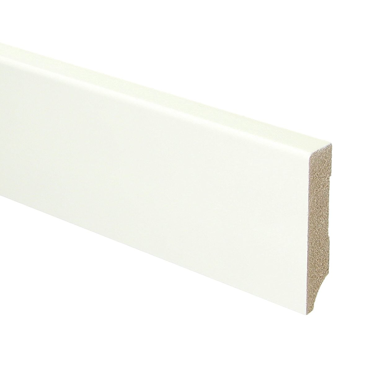 BL MDF plint 70x15 wit gegrond recht
