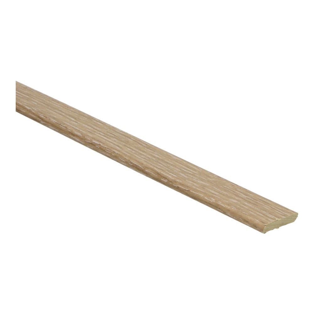 Platte plint met plakstrip eiken wit