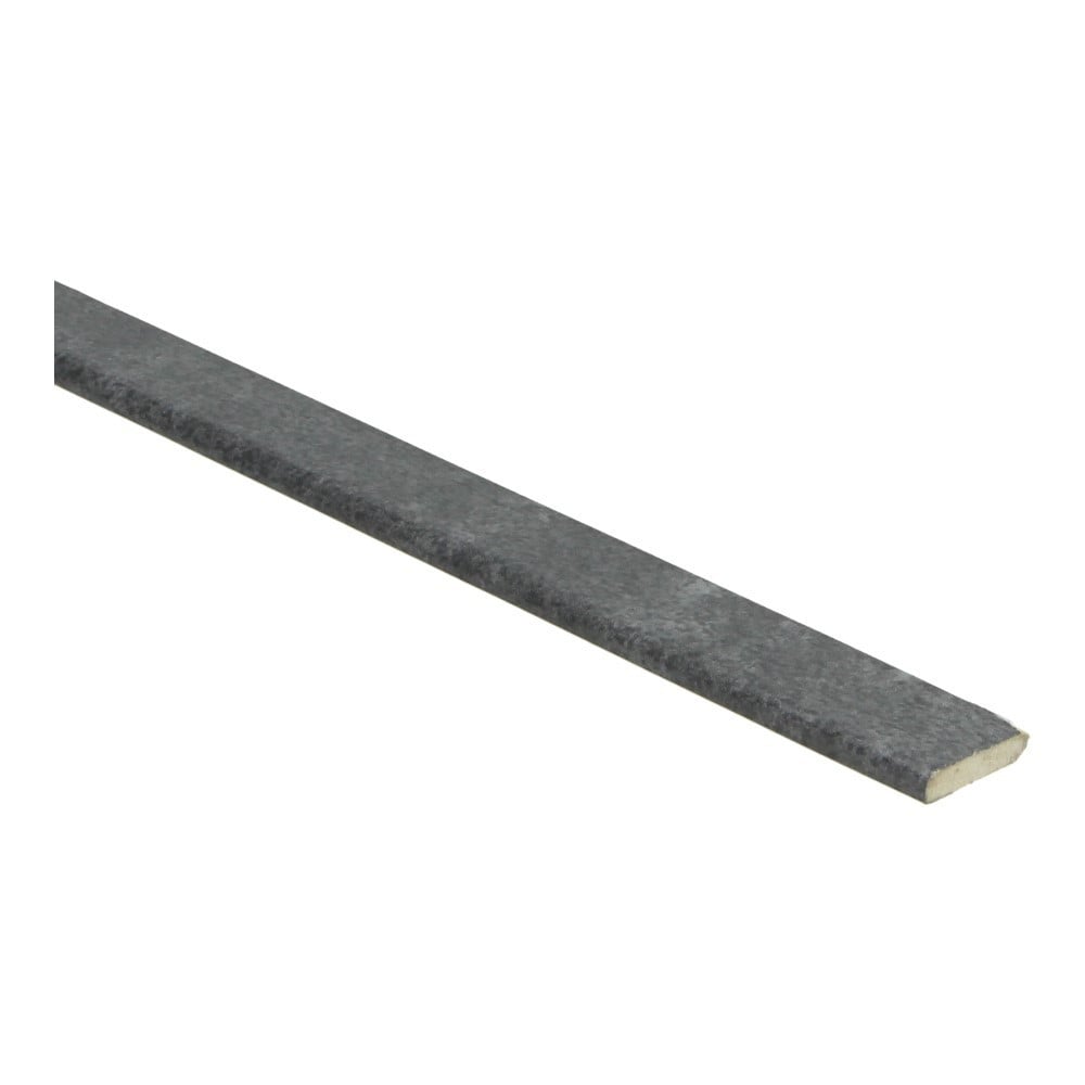 Platte plint met plakstrip metallic slate