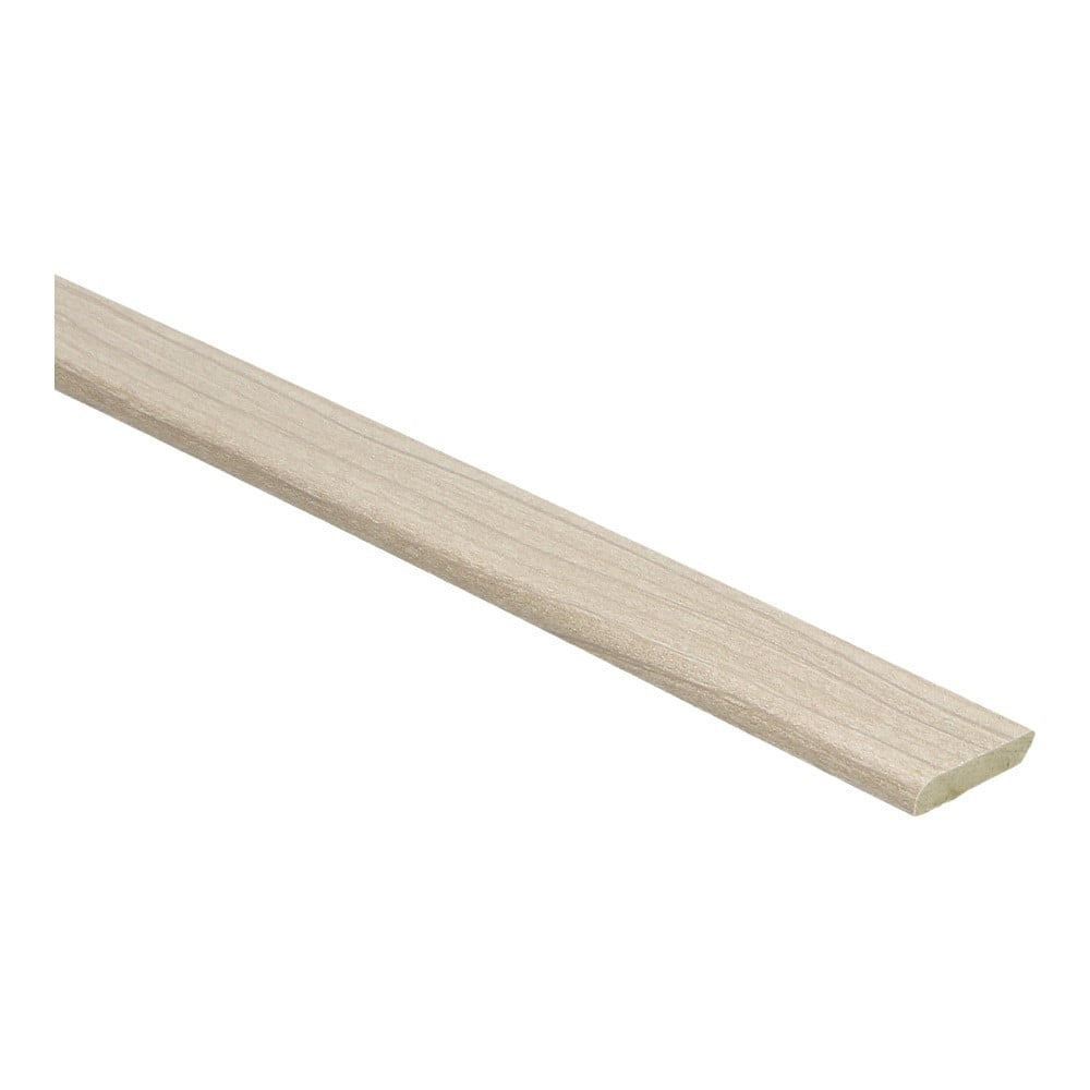 Platte plint met plakstrip witte es