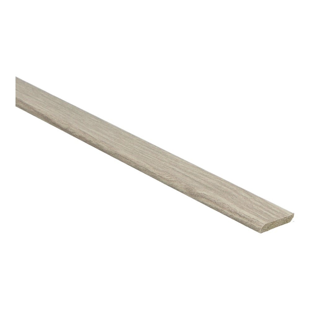 Platte plint met plakstrip teak grijs geborsteld