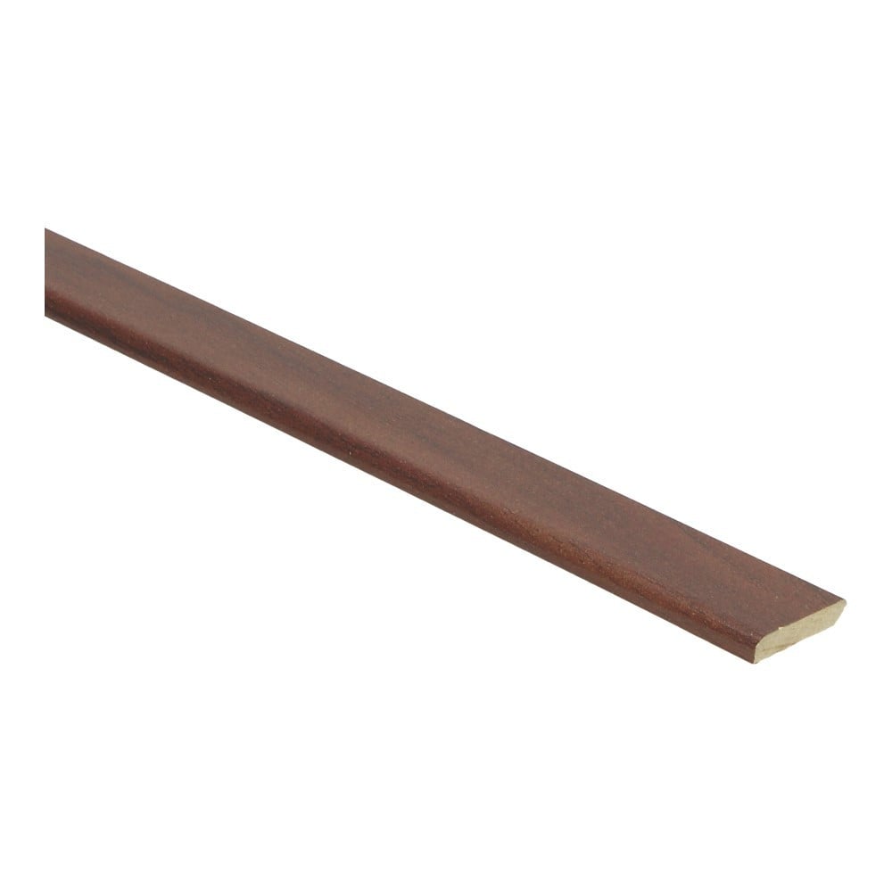Platte plint met plakstrip newport mahonie