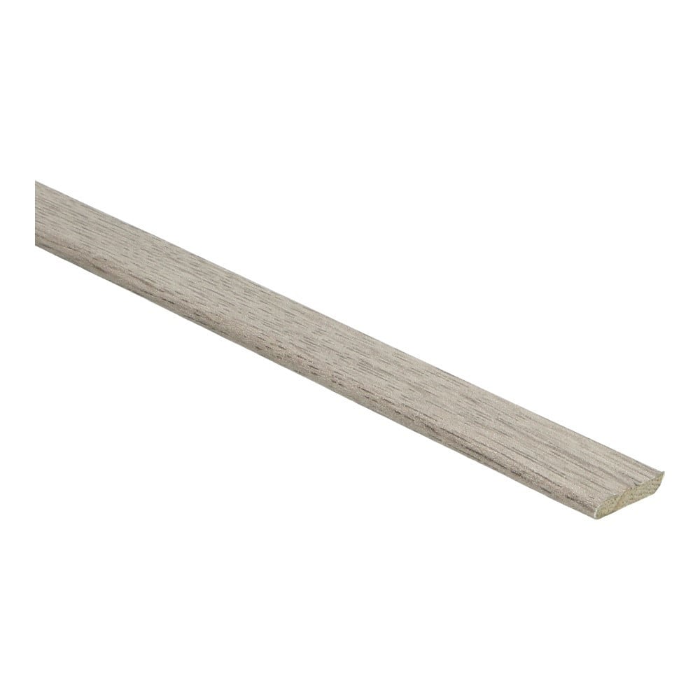 Platte plint met plakstrip eiken wit gerookt mat