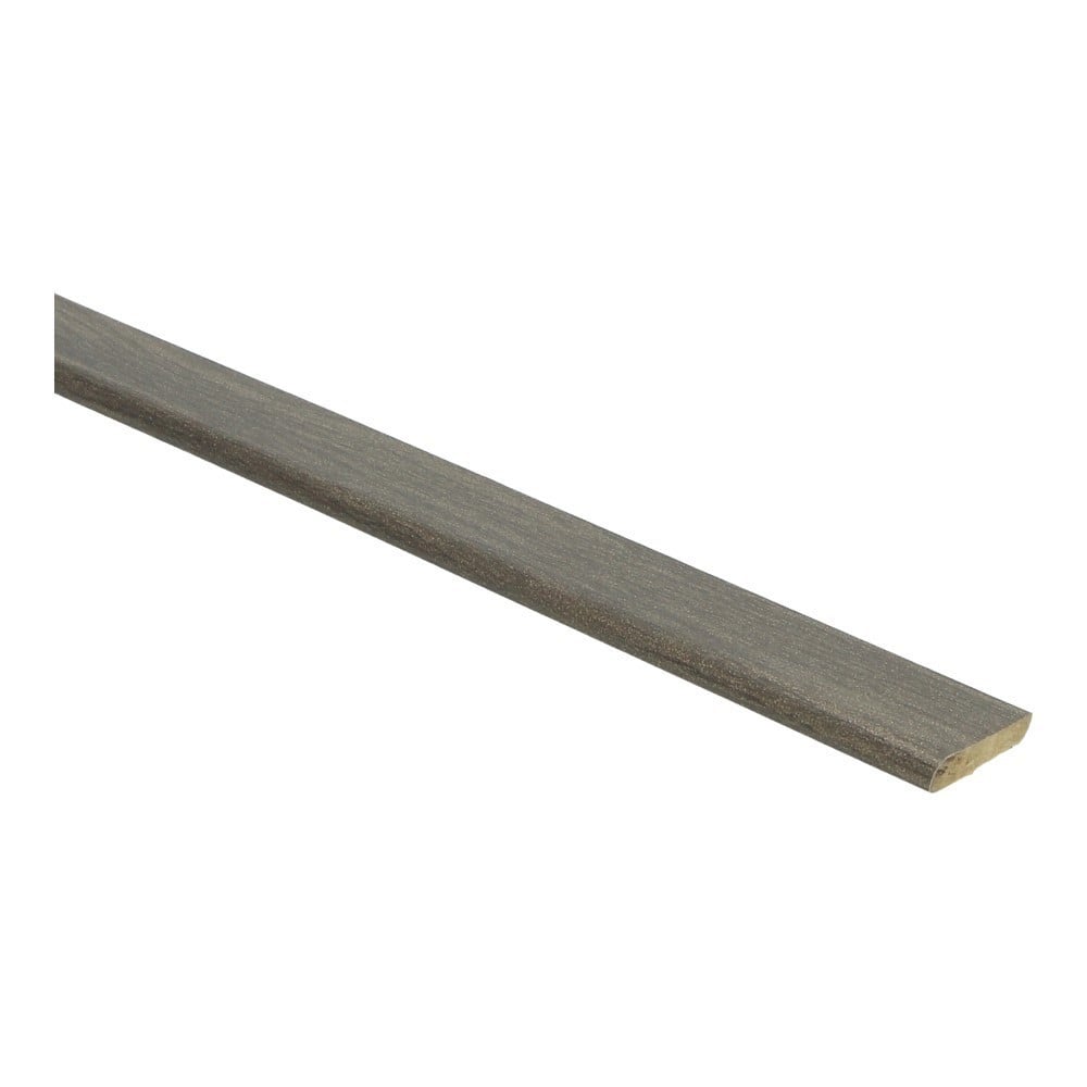 Platte plint met plakstrip eiken donkerbruin geolied