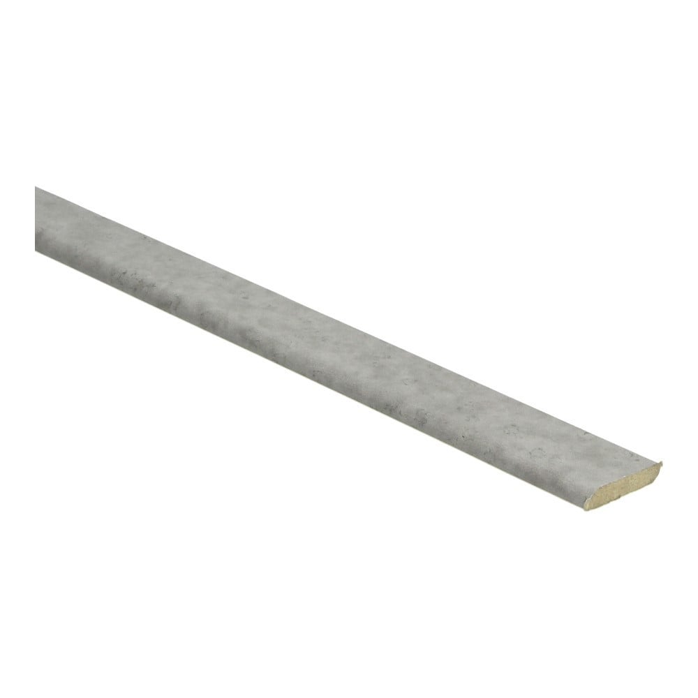 Platte plint met plakstrip tegel grijs