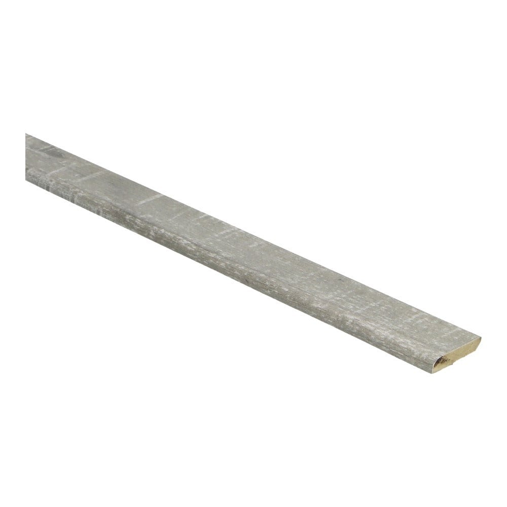 Platte plint met plakstrip eik grijs met zaagsnede