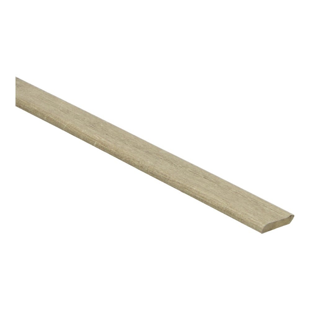 Platte plint met plakstrip zachte eik warm grijs