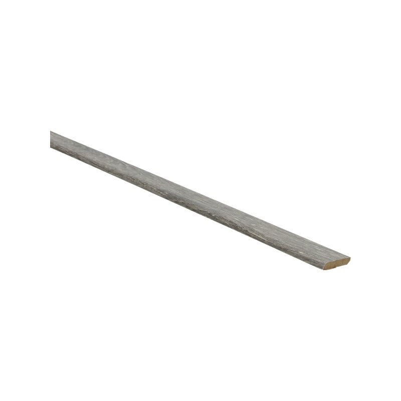 Platte plint met plakstrip eiken salmiak grijs