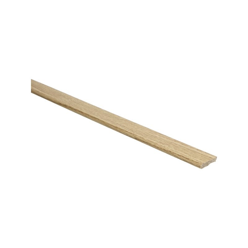 Platte plint met plakstrip eiken geborsteld