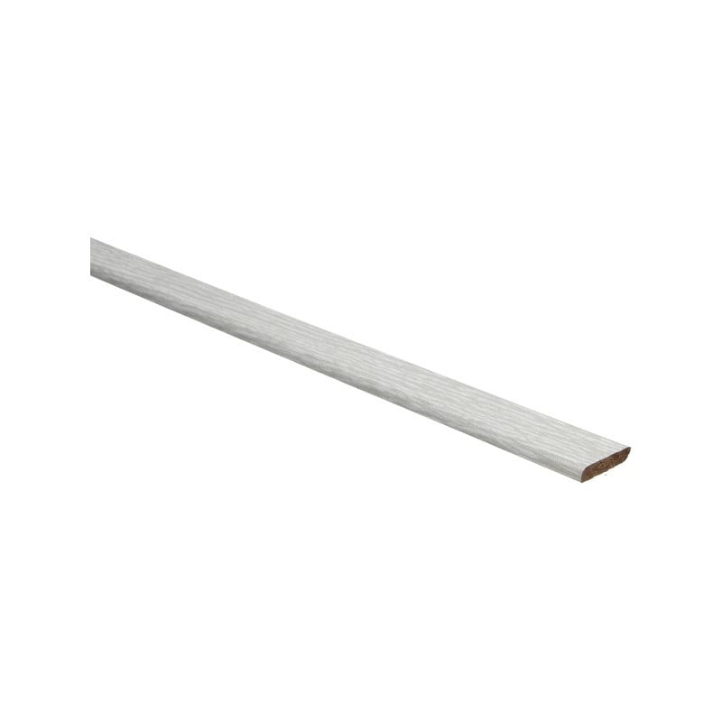 Platte plint met plakstrip klakwit eiken