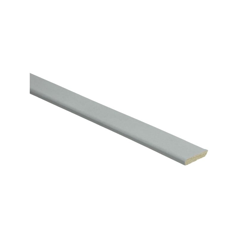 Platte plint met plakstrip minimal lichtgrijs