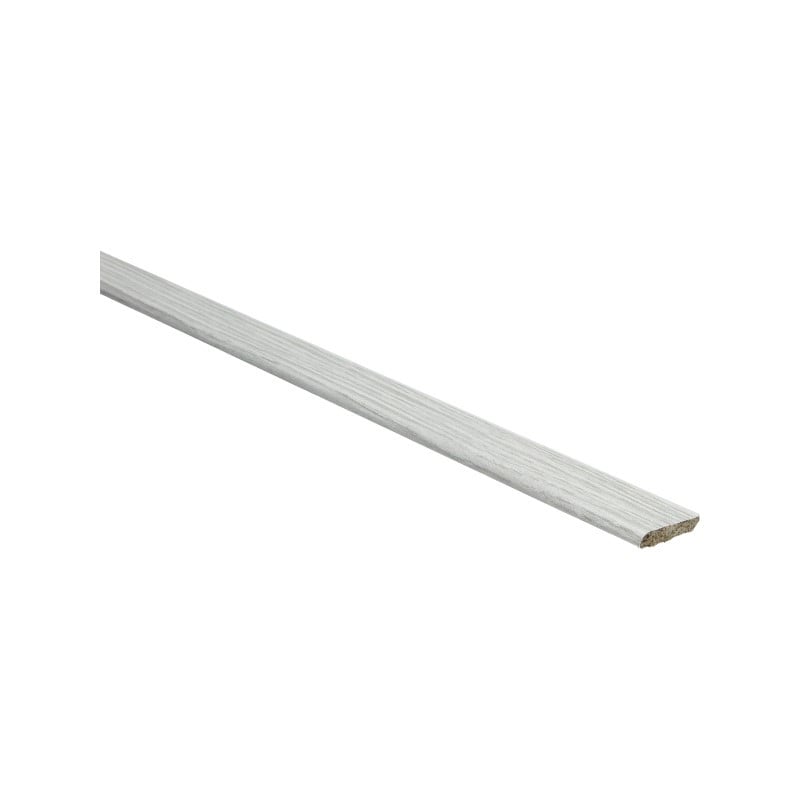 Platte plint met plakstrip eiken wit grijs