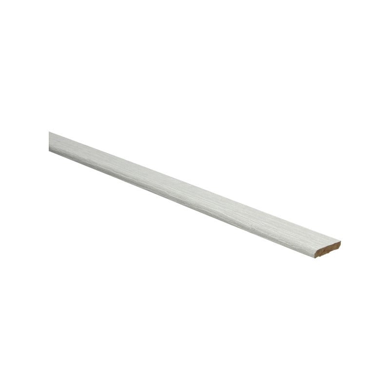 Platte plint met plakstrip eiken beige wit