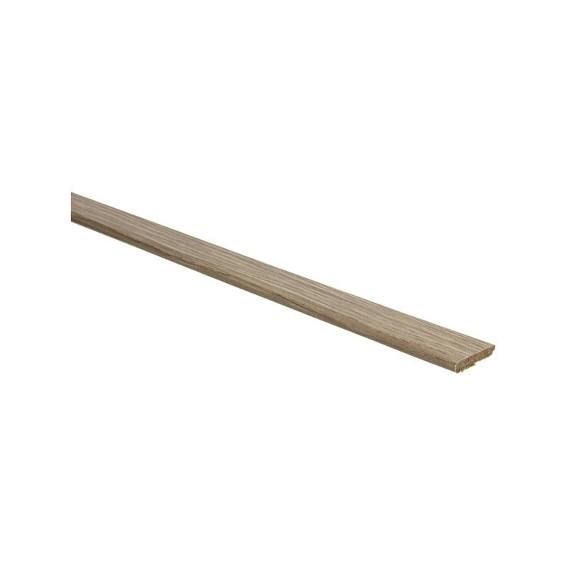 Platte plint met plakstrip marquant eiken bruin
