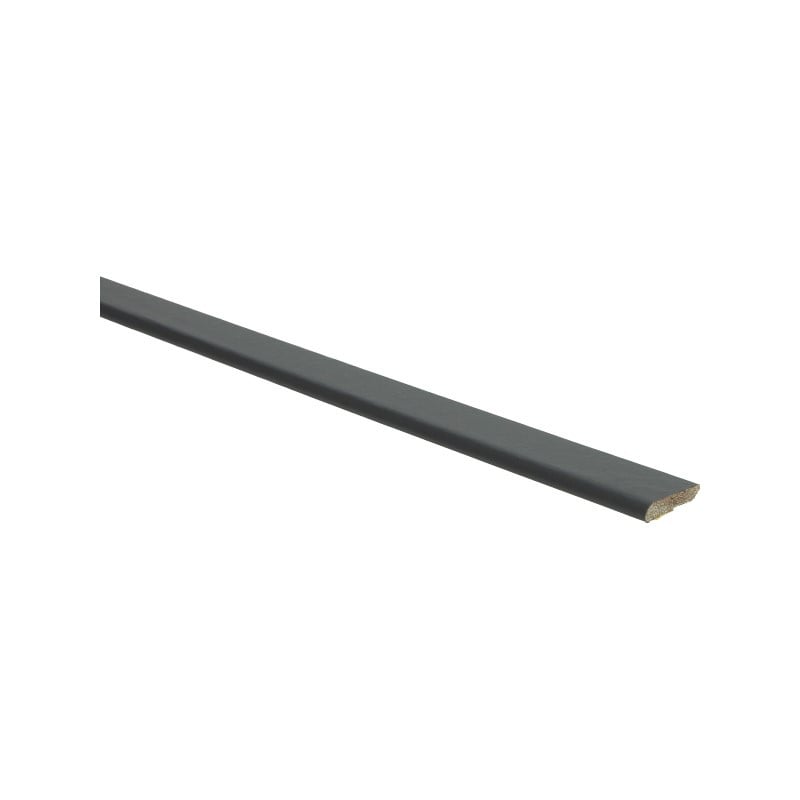 Platte plint met plakstrip zwart ral 9005