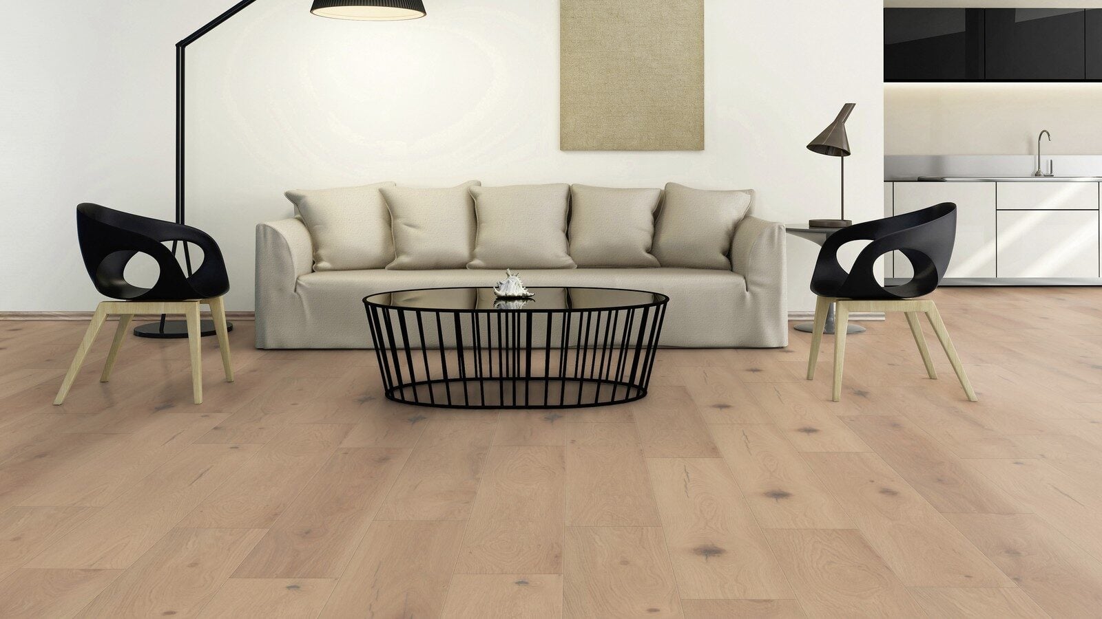 Quality-line Laminaat Bleached 1285x242x8mm 4V
