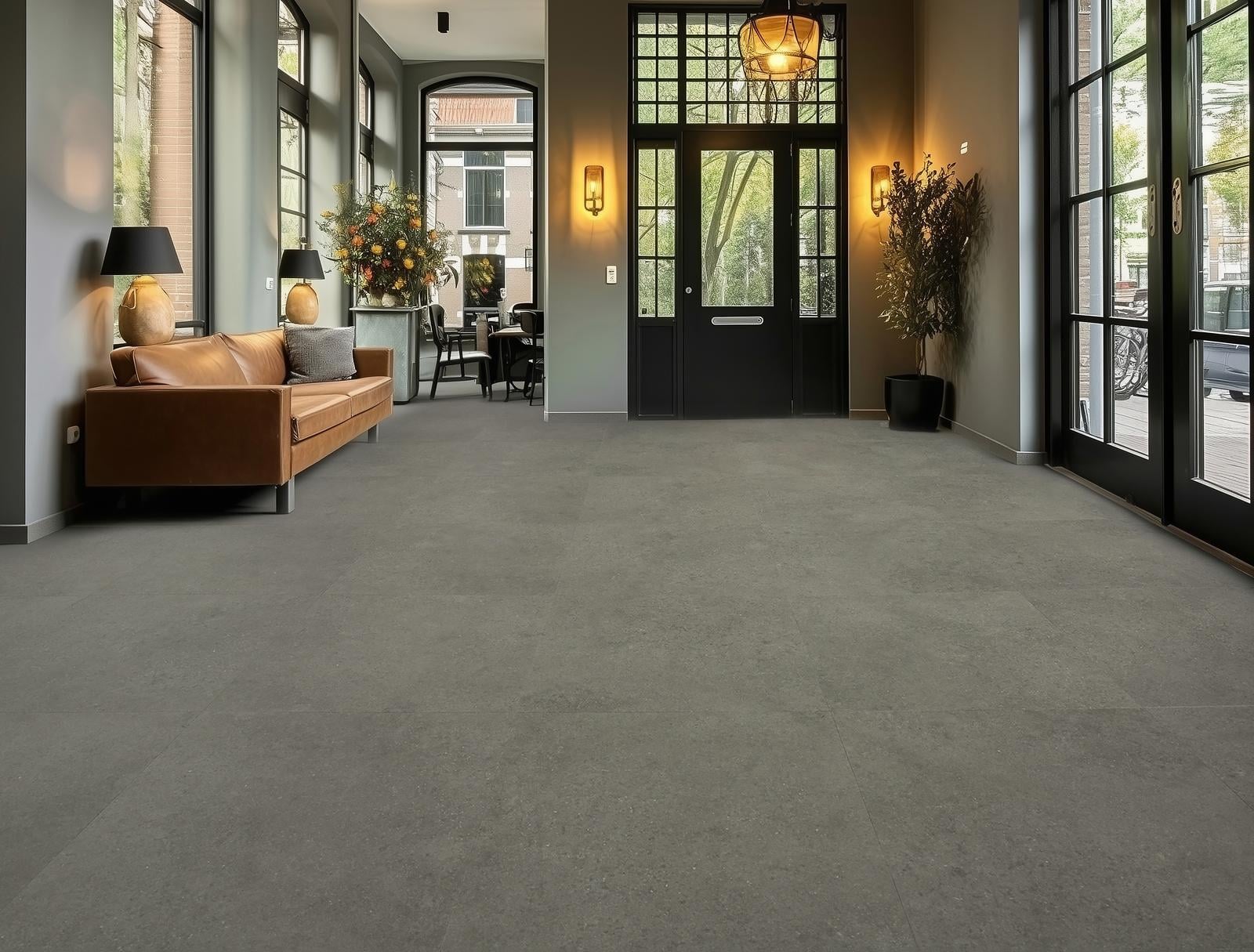 Cortina Falesio lijm PVC Grey 609x609x2,5mm 0,5