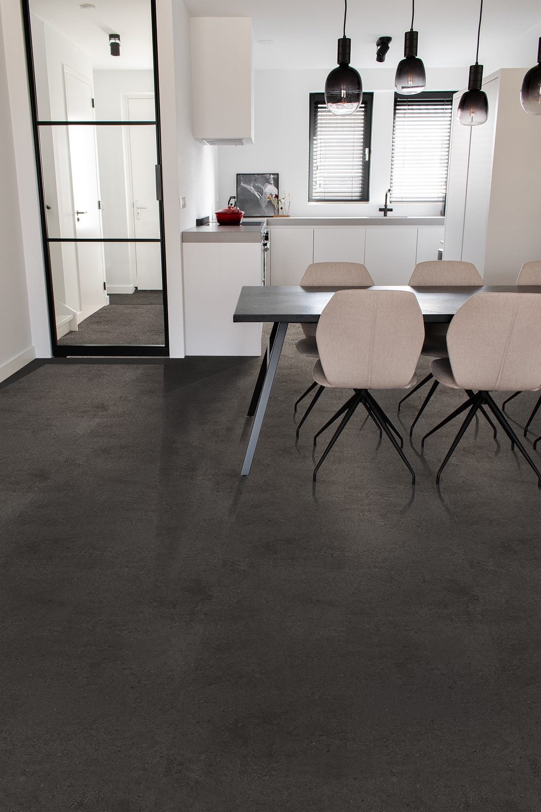Cortina Fusion arctic graphite klik pvc tegel 914x457x6mm 0,55 (met geïntegreerde ondervloer)