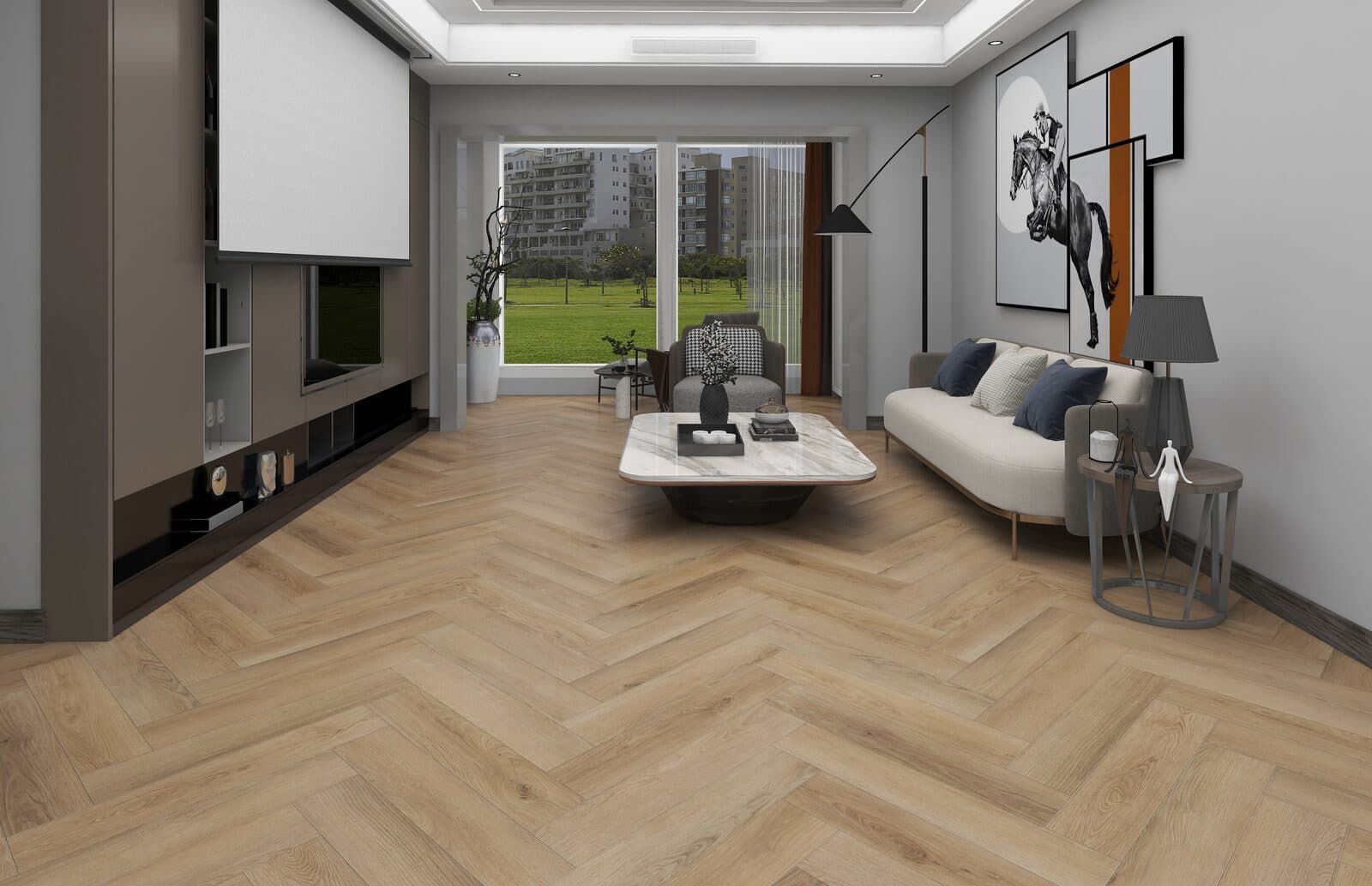 Salsa visgraat 2302 klik PVC 750x150x6mm 0,55mm (met geïntegreerde ondervloer)