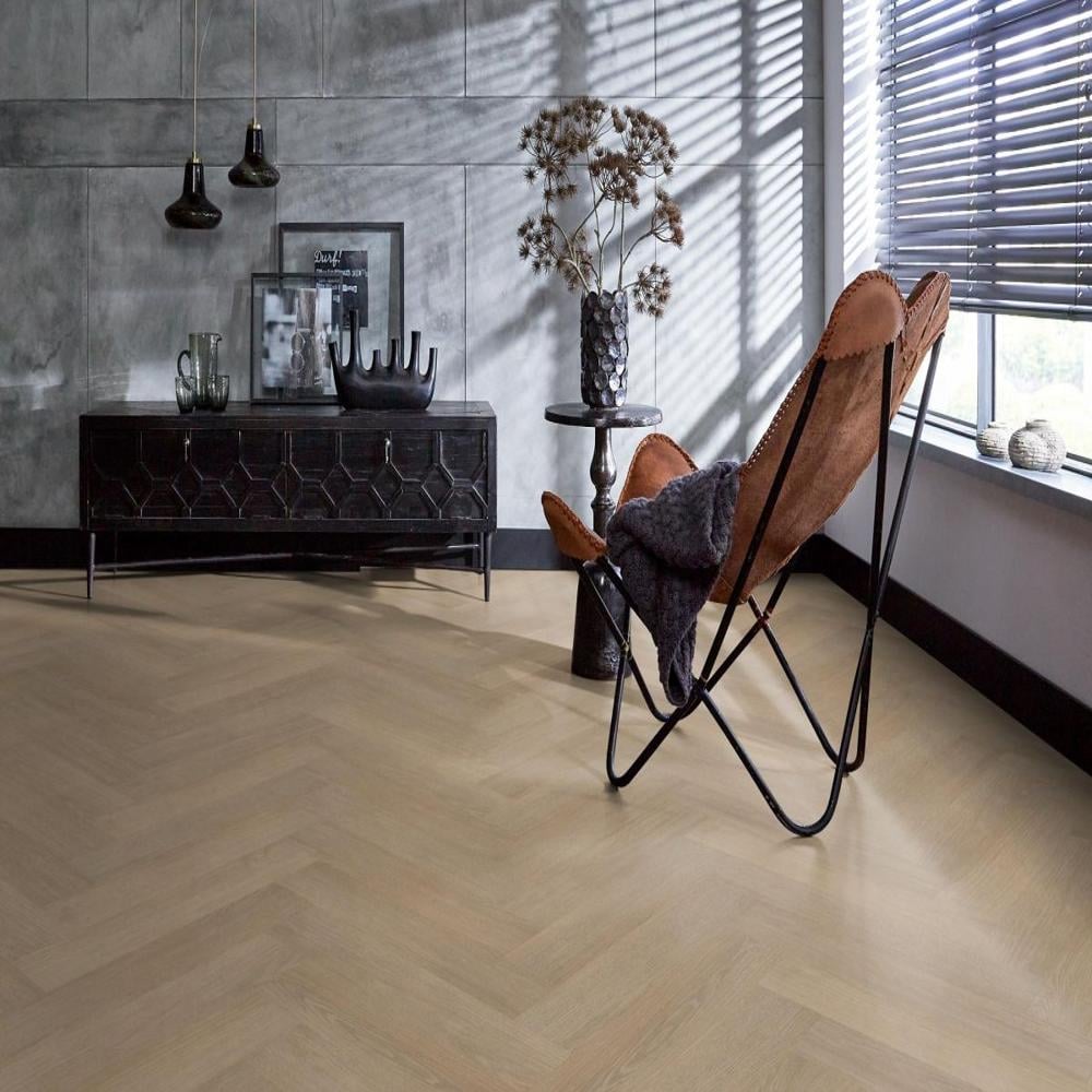 Cross Kingston Visgraat Laminaat Midden eiken 665x133x8mm 4V