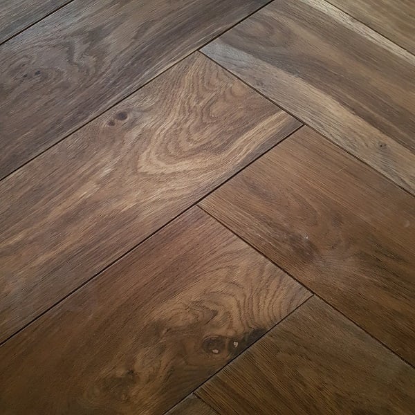 Nordland Grimsbu Eiken Visgraat Negros Rustiek Donker Gerookt Naturel Geolied 4V 750x150mm