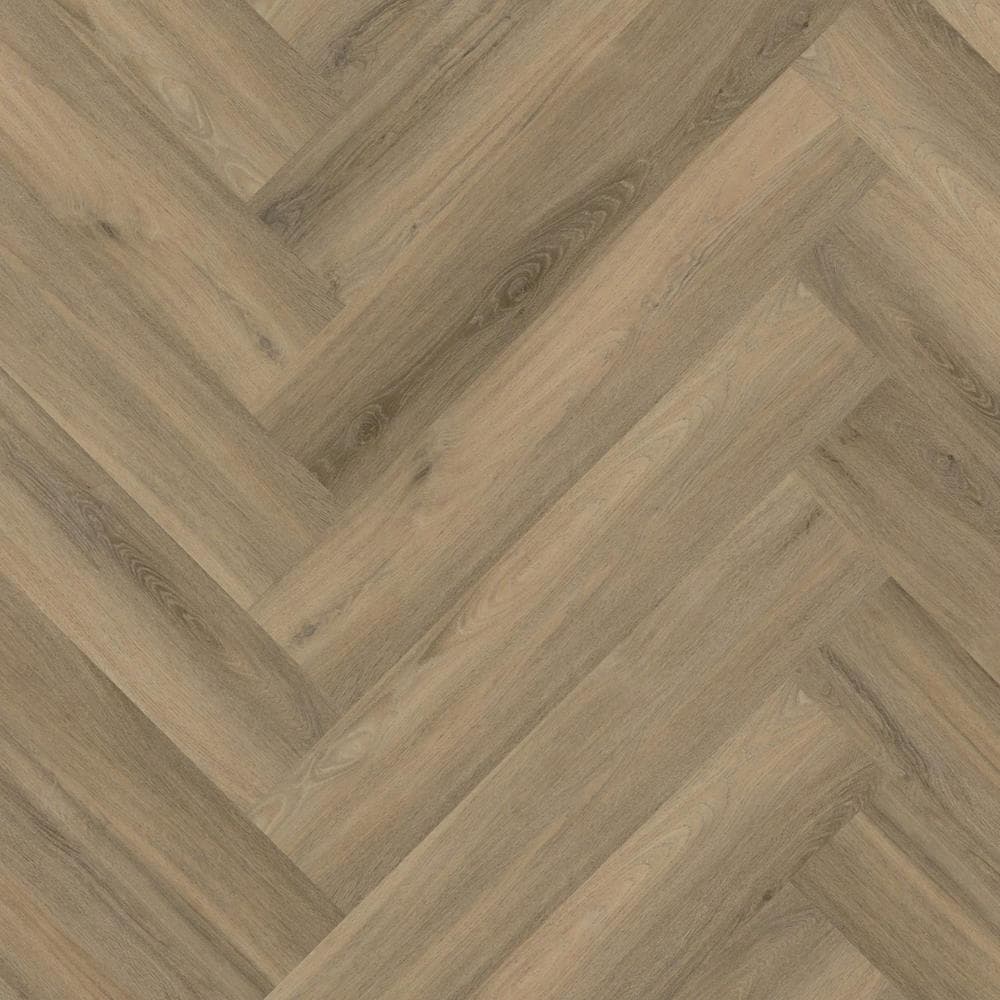 Floorlife Yup Herringbone Paddington light brown klik pvc 600x150x7mm 0,55 (met geïntegreerde ondervloer 10DB)