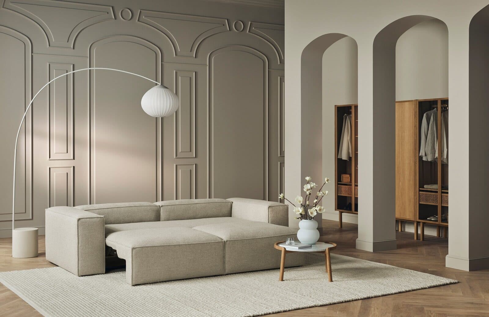 Cosima sofa bed 3 seater depth 100 cm