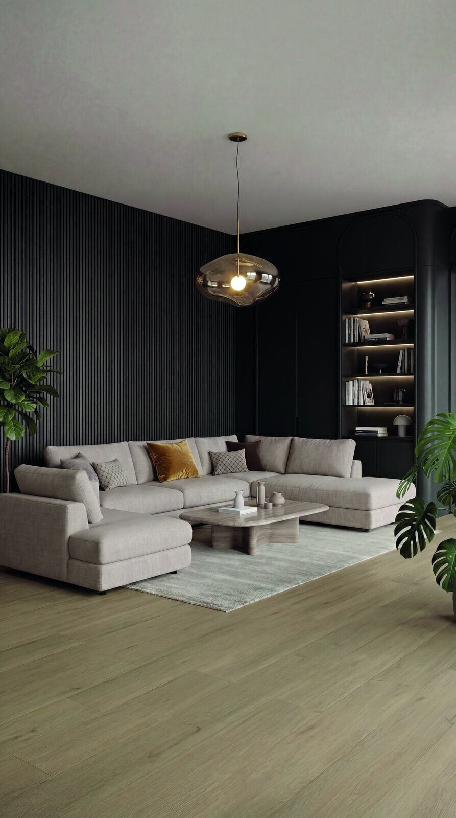 Purio Smoked Klik PVC 2040 1220x229x5,5mm 0,55 (met geïntegreerde ondervloer, wel 10DB)