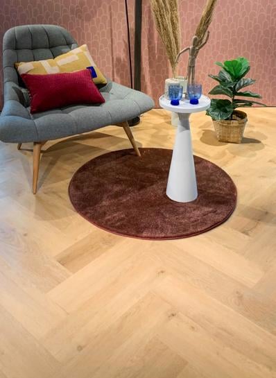 Vario visgraat Presige Oak Natural lijm PVC 612x153x2,5mm 0,55