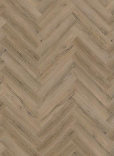 City visgraat Smoked Oak Light lijm PVC 610x122x2,5mm 0,55
