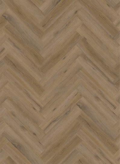 City visgraat Smoked Oak Natural lijm PVC 610x122x2,5mm 0,55