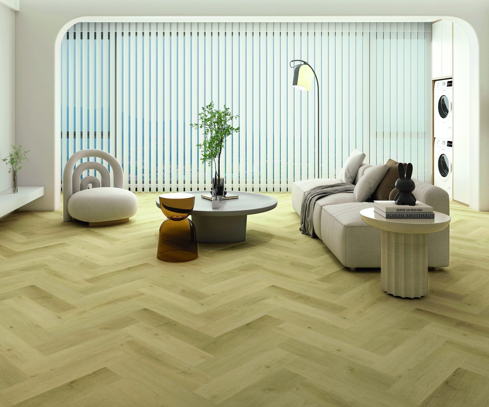 Vario Visgraat Prestige Oak Light klik PVC 600x150x5,5mm 0,55 (met geïntegreerde ondervloer geen 10DB)