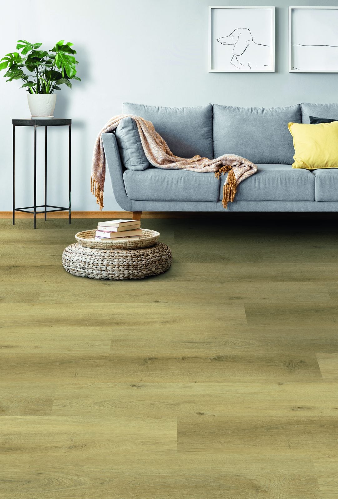 Vario Prestige Oak Light klik PVC 1220x229x5,5mm 0,55 (met geïntegreerde ondervloer geen 10DB)